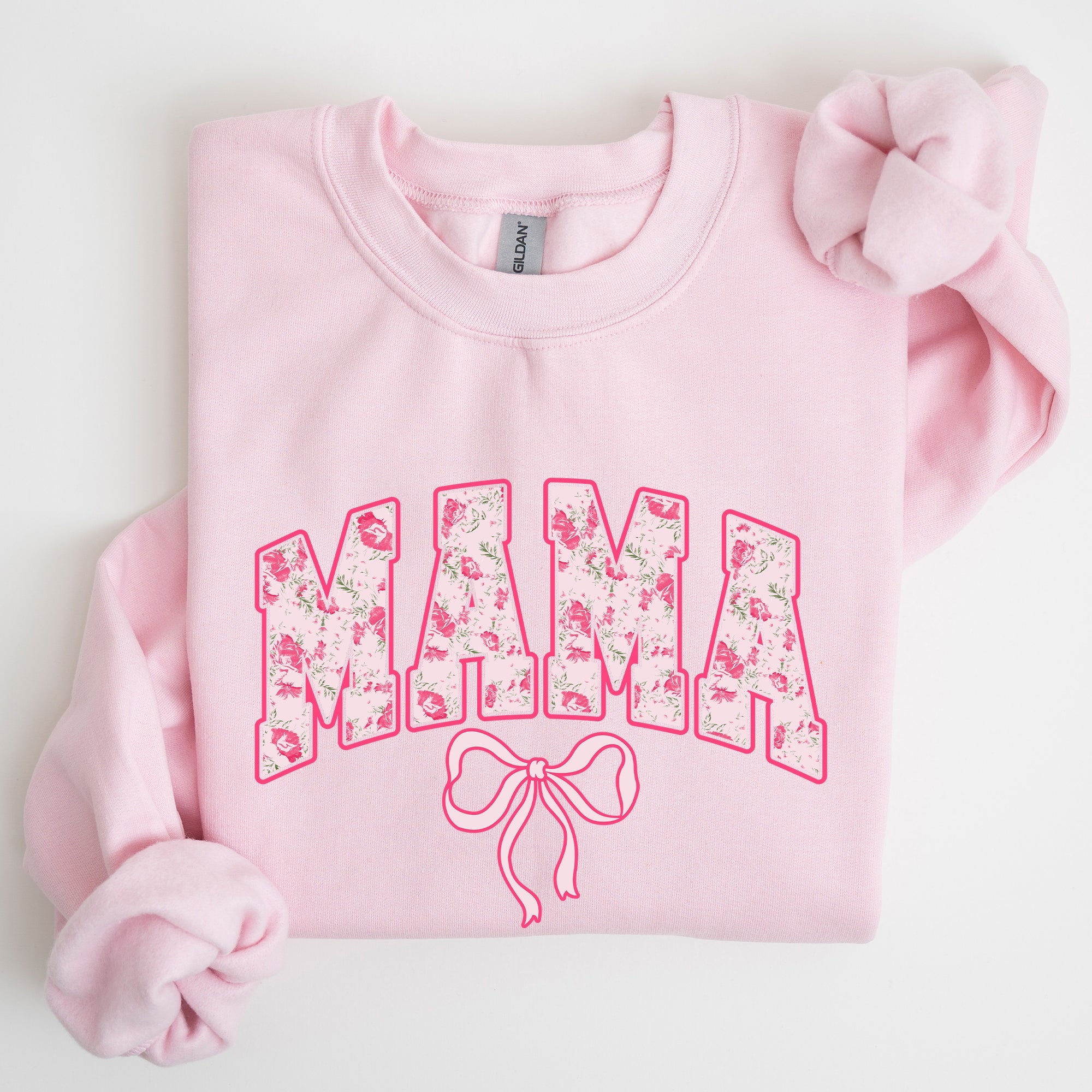 Mama, Coquette, Pink Bows, Trend, Girly, Soft Girl Era Sweatshirt