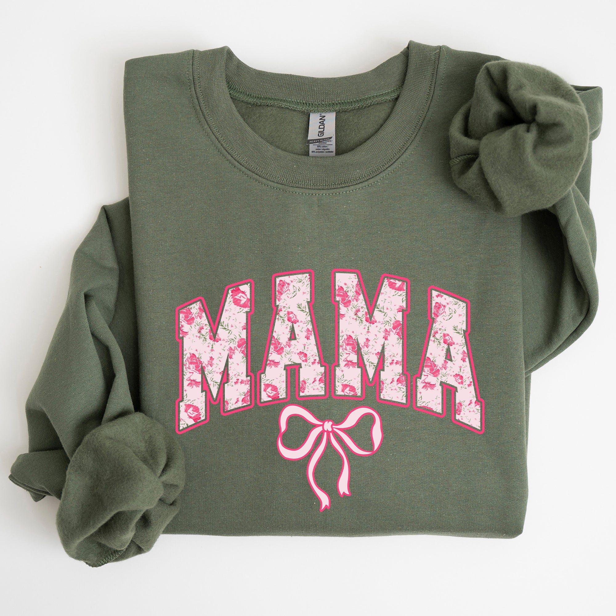 Mama, Coquette, Pink Bows, Trend, Girly, Soft Girl Era Sweatshirt