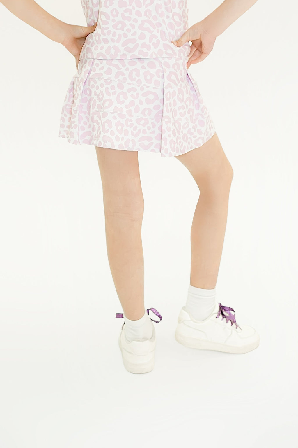 Pink Leopard Tennis Skort